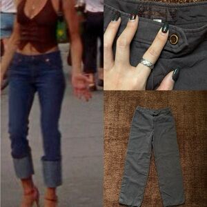 Vintage Yves Saint Laurent Low-Rise Capri Pants XXS–XS